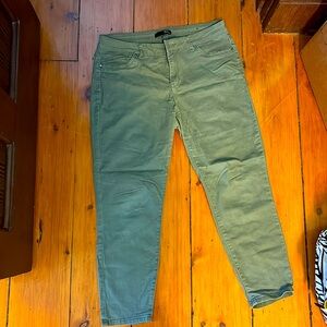 Khaki green casual pants, women’s size 14